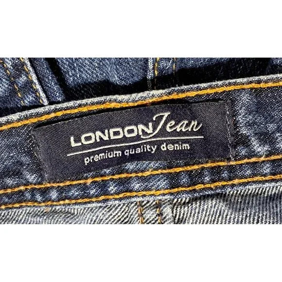 London Jeans Womens Size 8 Darm Wash Blue Denim - Picture 9 of 11